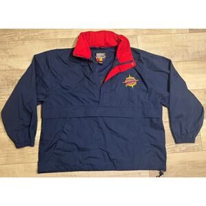 Hartwell ViaSport Islands of Adventure Hooded Windbreaker Jacket Navy Red XL
